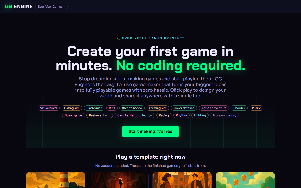 GG Engine game maker
